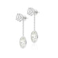 18K Diamond Drop Earrings Attachment  - 1.42ct