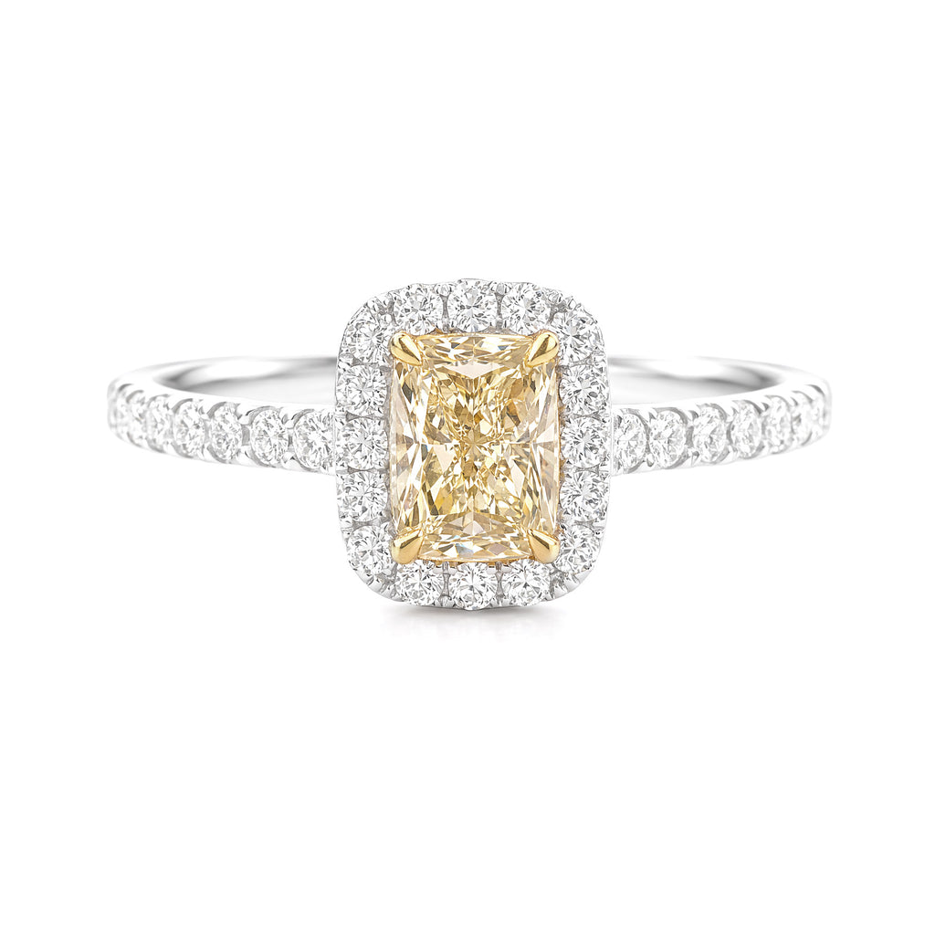 Mael Cushion Very Light Diamond Ring - 0.845ct