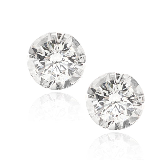 Round Diamond Earrings - 0.731ct 