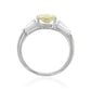 PT900 Cushion-cut Fancy Light Yellow Diamond Ring - 2.34ct