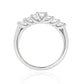 PT900 Emerald-Cut Diamond Seven-Stone Ring in Platinum - 1.237ct