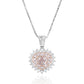 Mael Heart Light Orange Pink Diamond Pendant Necklace - 1.194ct