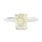 PT950 Light Yellow Diamond Ring - 2.248ct