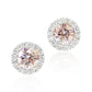 PT900 ピンクダイヤモンド イヤリング 1.265ct Very Light pink SI1-SI2 ラウンド 画像