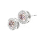 PT900 ピンクダイヤモンド イヤリング 1.265ct Very Light pink SI1-SI2 ラウンド 横画像
