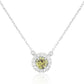 天然ダイヤモンドネックレス 0.487ct ファンシーグリーン オールドヨーロピアン SI2 CGL ダイヤモンド画像