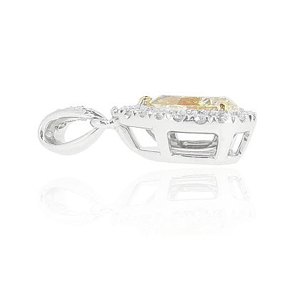 イエローダイアモンドネックレス ペア 0.883ct SI1 画像 2