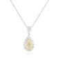 イエローダイアモンドネックレス ペア 0.883ct SI1 画像