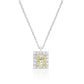 イエローダイアモンドネックレス プリンセス 0.398ct SI1 画像