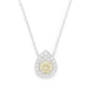 イエローダイアモンドネックレス ラウンド 0.599ct SI1 画像