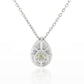 イエローダイアモンドネックレス ラウンド 0.599ct SI1 裏画像