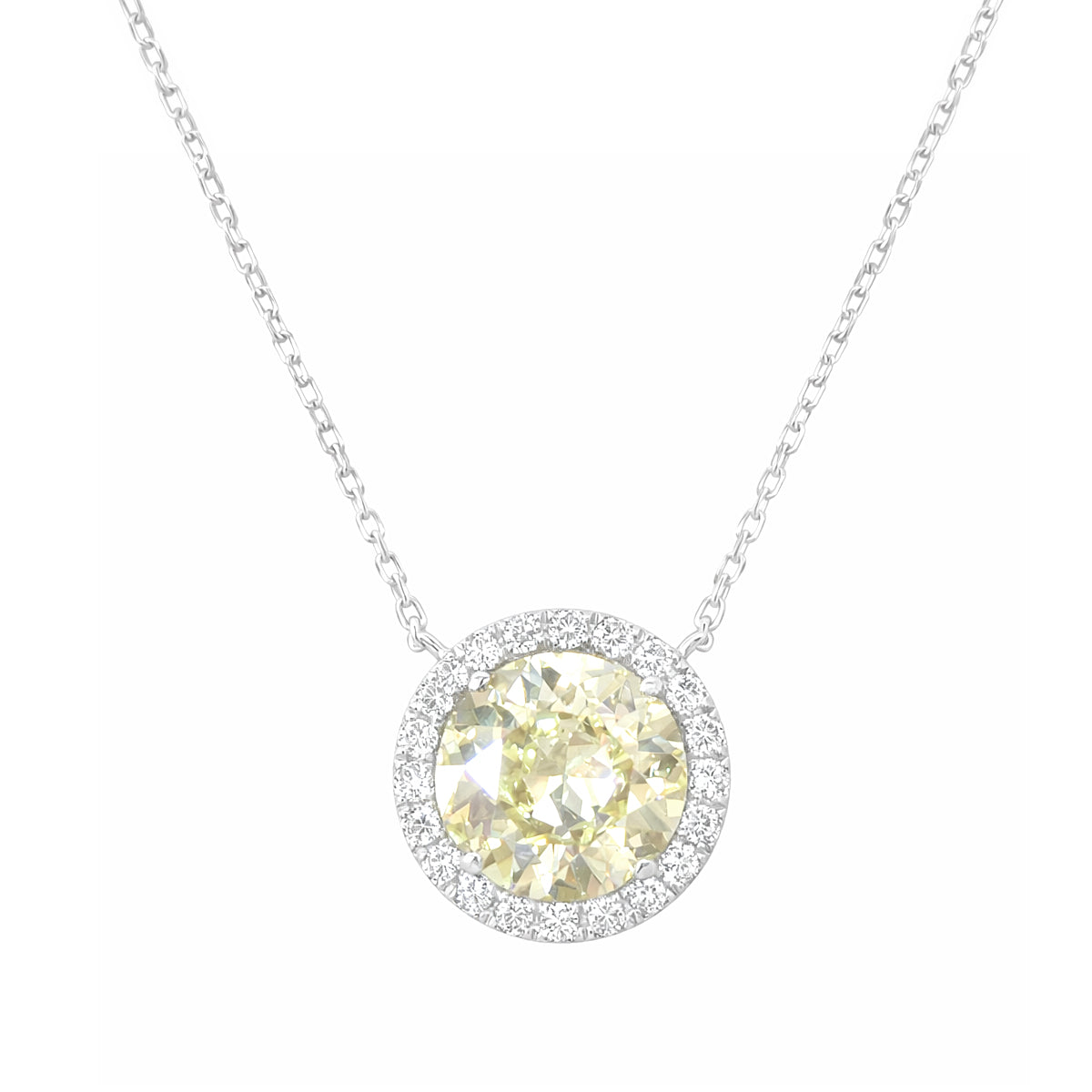 イエローダイアモンドネックレス ラウンド 1.292ct SI1 画像