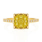 K18YG イエローダイヤモンドリング 1.96ct Fancy Intense Yellow I1 クッション