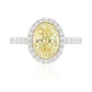 イエローダイアモンドリング オーバル 1.945ct VS2 画像