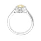 イエローダイアモンドリング オーバル 1.202ct I1 横画像