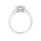 イエローダイヤモンドリング オーバル 1.35ct VS1 裏画像
