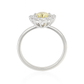 イエローダイヤモンドリング オーバル 1.488ct SI2 裏画像
