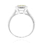 イエローダイヤモンドリング ラディアント 2.488ct SI2 裏画像