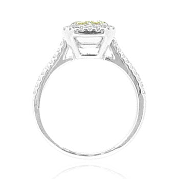 イエローダイヤモンドリング ラディアント 2.488ct SI2 裏画像
