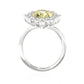 イエローダイヤモンドリング ラウンド 2.613ct SI2 裏画像