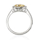 イエローダイヤモンドリング トリリアント 2.174ct SI1 裏画像