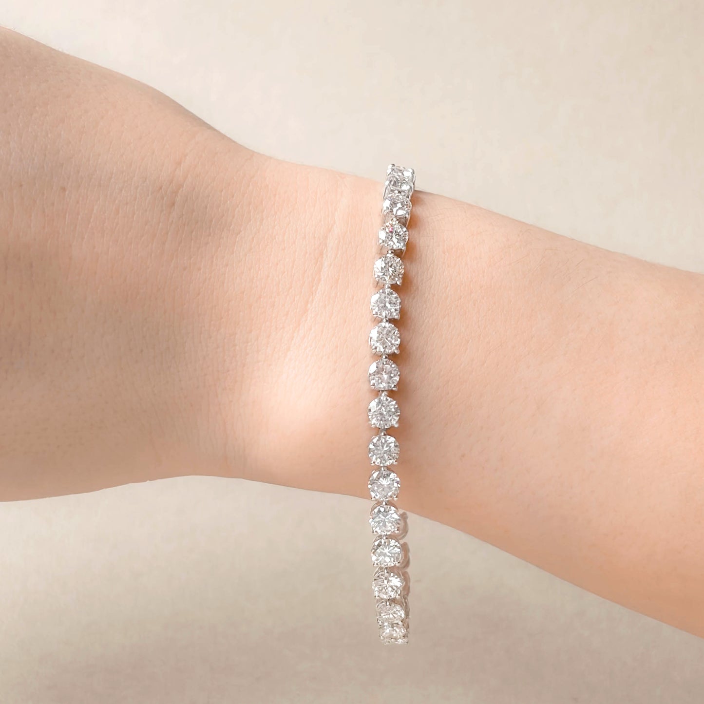 Natural Diamond Tennis Bracelet - 11.354ct