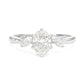 PT900 Oval-cut Near Colorless Diamond Ring - 0.477ct