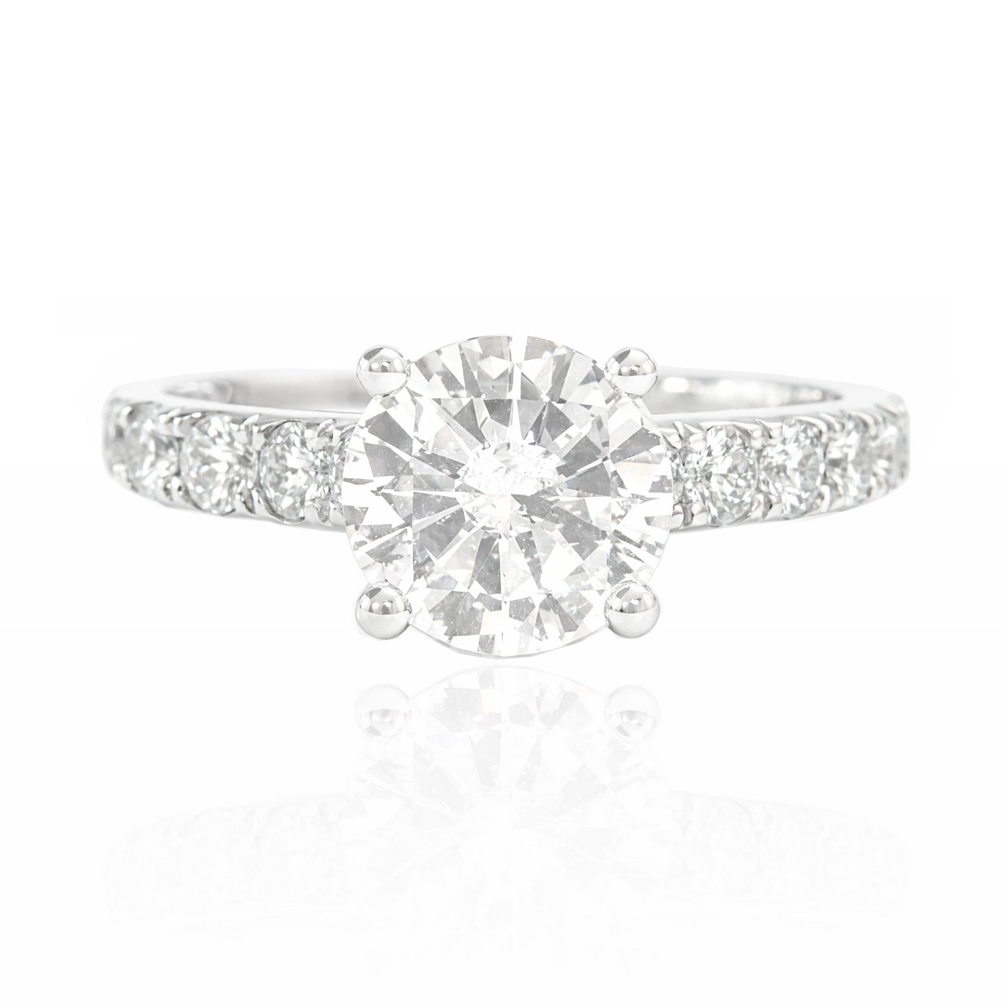 18K 無色D ダイヤモンドリン2.354ct ラウンド