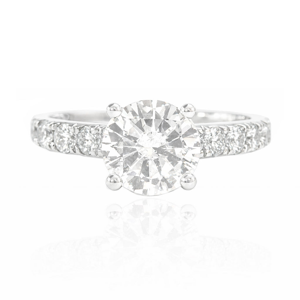 18K 無色D ダイヤモンドリン2.354ct ラウンド