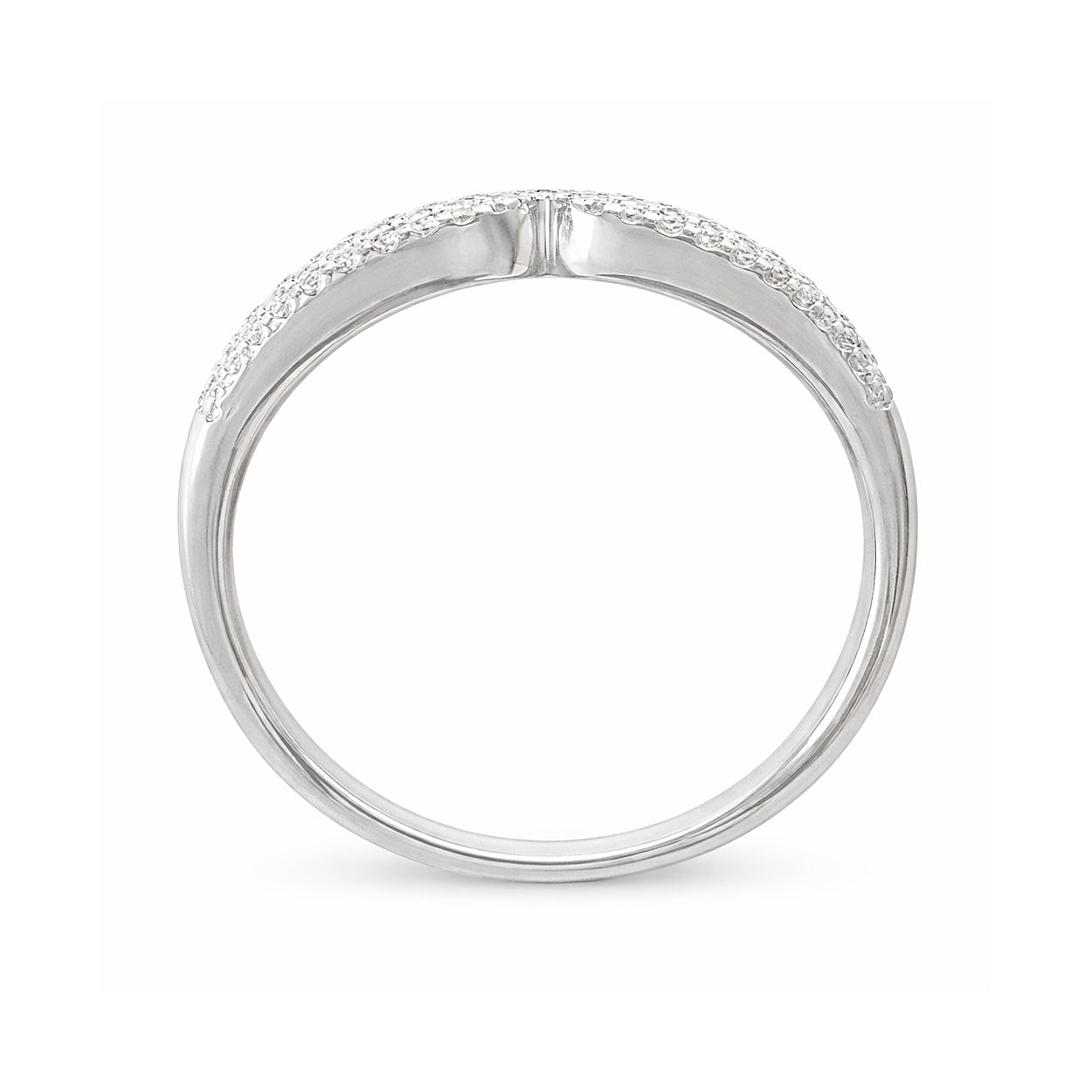 18K バゲット&ラウンドカット ダイヤモンドリング 0.74ct