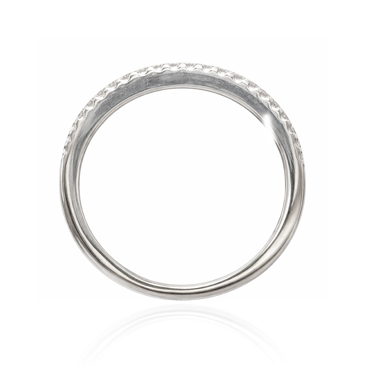 18K Round & Baguette-Cut Diamond Ring - 0.59ct