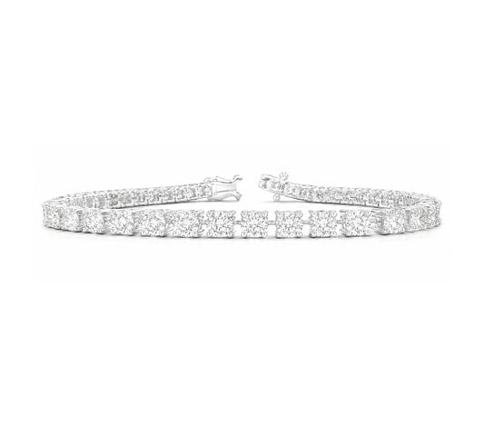 18K ダイヤモンドテニスブレスレット 5.1ct