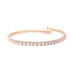 18KPG Natural Diamond Tennis Bracelet - 3.96ct