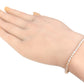 18KPG Natural Diamond Tennis Bracelet - 3.96ct