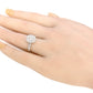 Oval Design Colorless Diamond Ring - 0.9ct