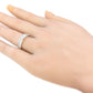 18K バゲット&ラウンドカット ダイヤモンドリング 0.74ct