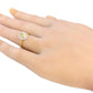 18K Oval-cut Fancy Light Yellow Diamond Ring - 1.547ct