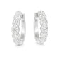 18K Hoop Diamond Earrings - 0.88ct