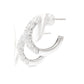 18K Hoop Diamond Earrings - 0.88ct