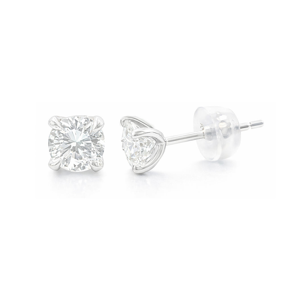 18K ダイヤモンド イヤリング ラウンド 0.601ct