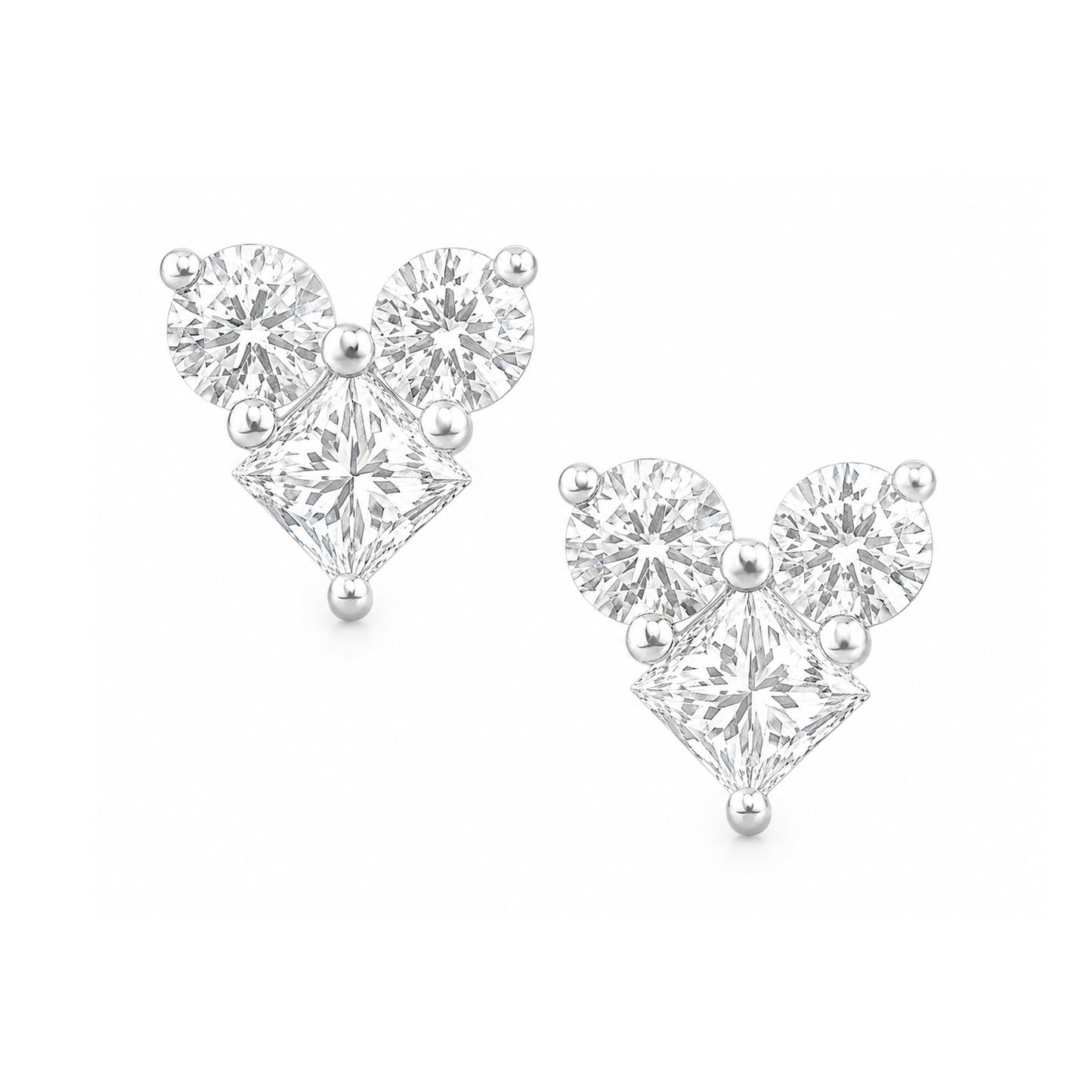 18K Diamond Earrings - 1.488ct
