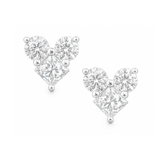 18K Diamond Earrings - 1.488ct