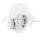 18K フラワーダイヤモンドピアス 0.92ct ラウンド