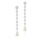 18KWG ダイヤモンド ドロップピアス ペア 0.69ct