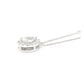 18K D無色ダイヤモンド ペンダント ネックレス ペアカット - 0.89ct