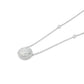 18K Round Near Colorless Diamond Pendant Necklace - 1.094ct
