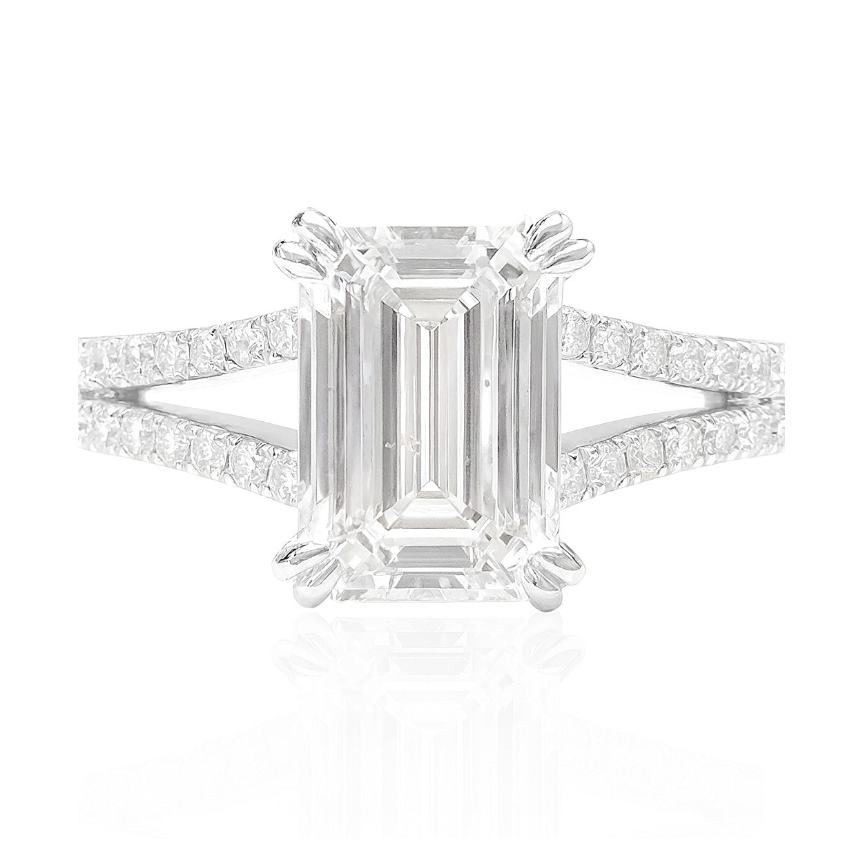18K Emerald-cut Diamond Ring - 2.252ct