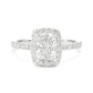 18K Cushion-cut Colorless Diamond Ring - 1.31ct