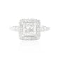 18K Princess-cut Colorless Diamond Ring - 1.302ct
