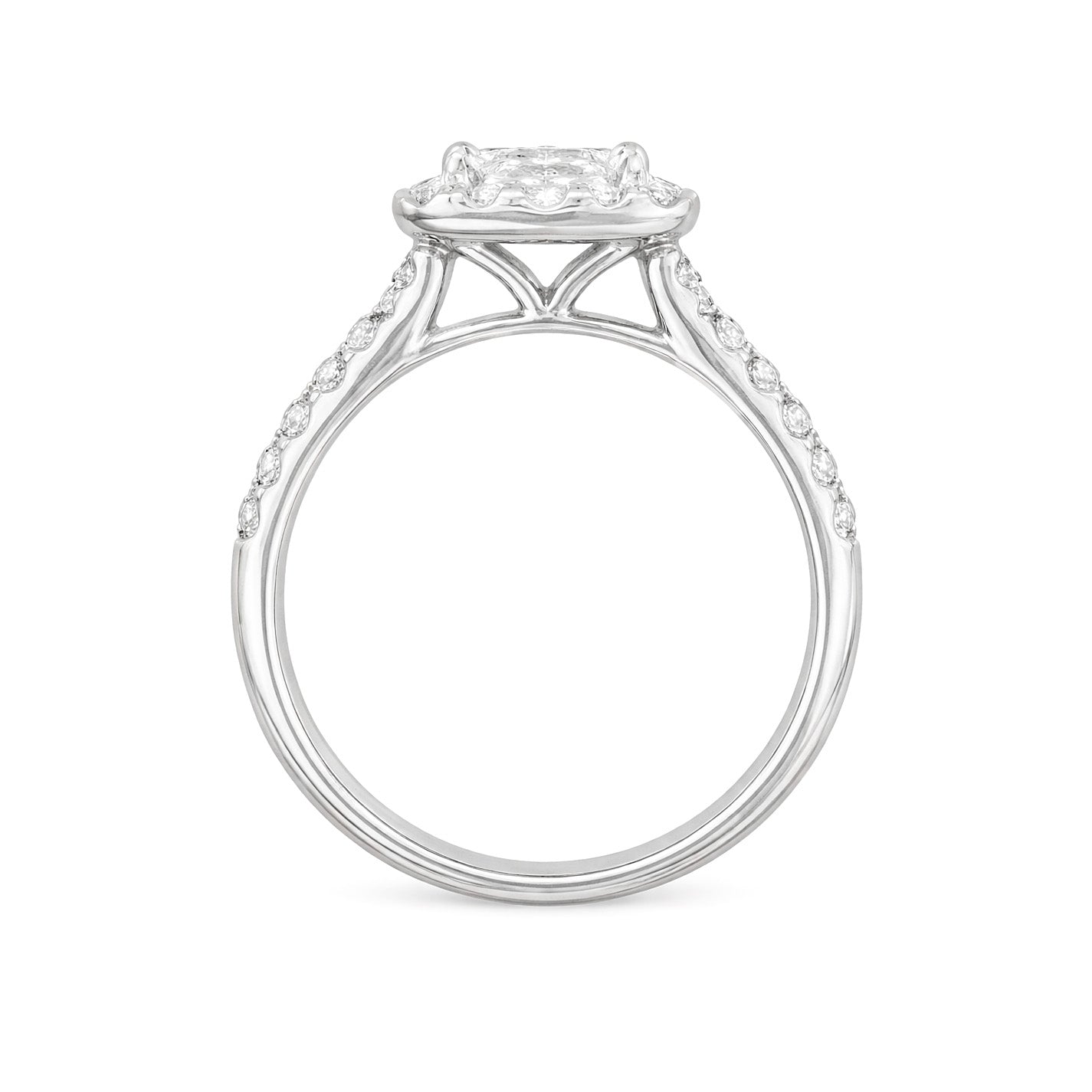 18K Princess-cut Colorless Diamond Ring - 1.302ct